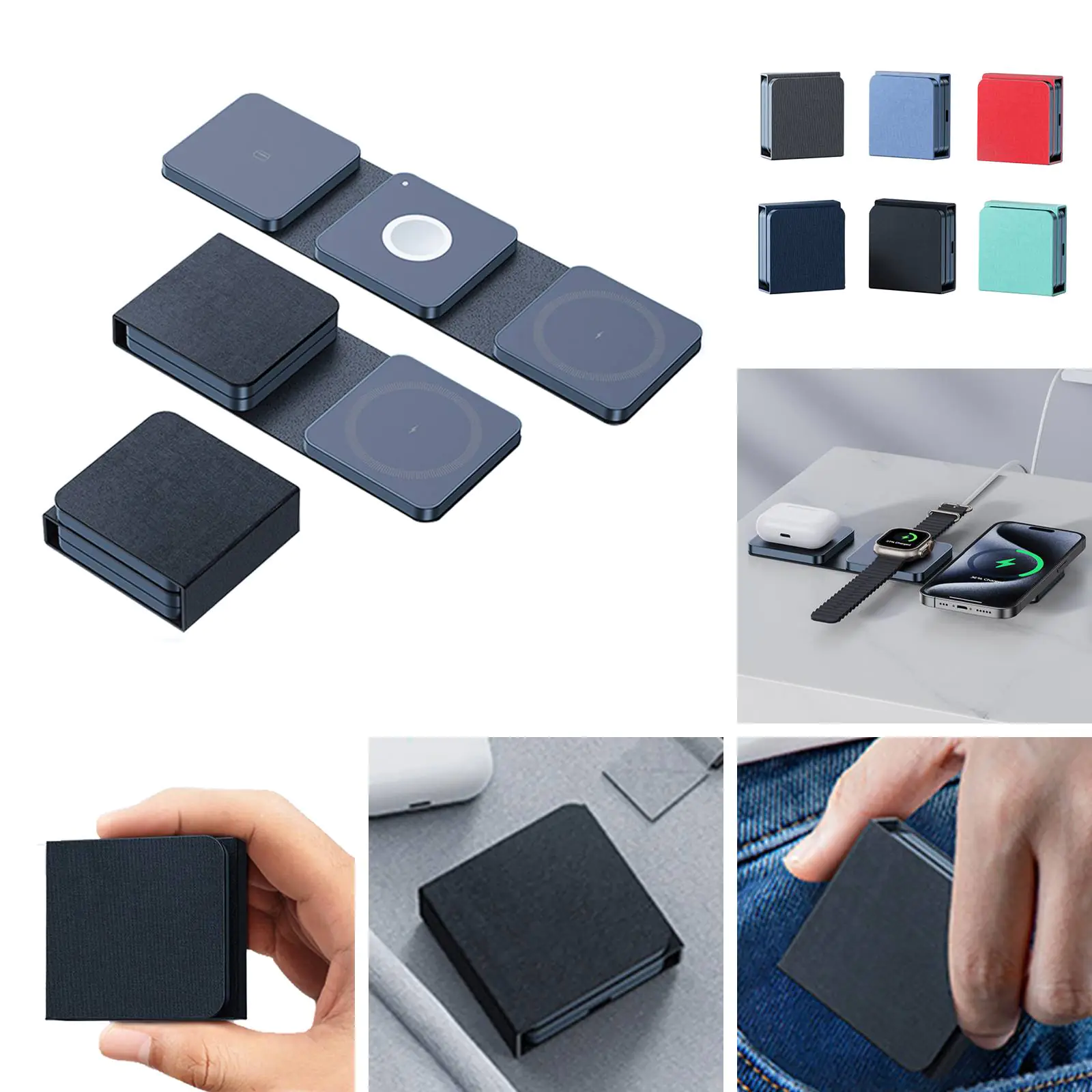 Magnetic 3-in-1 wireless charger